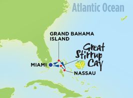 Great Stirrup Cay & Key West Itinerary Map